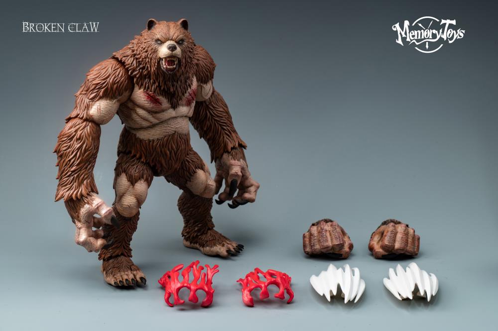 MEMORY TOYS Ancient Warrior Bear Action Figure (With Bonus Armor) (In Stock)