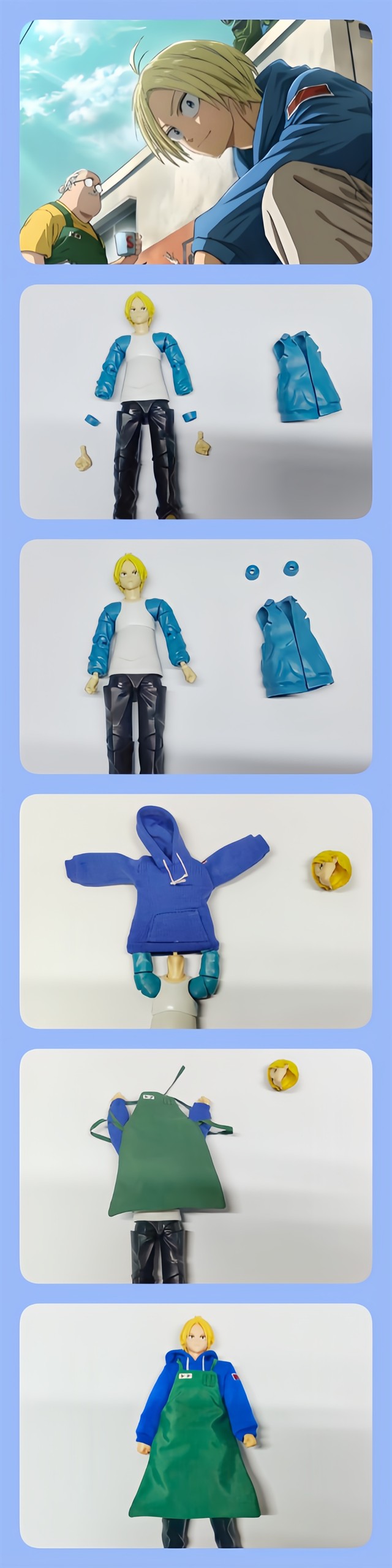 Custom 1/12 Clothing Accessories Clothes for S.H.Figuarts Shin Asakura