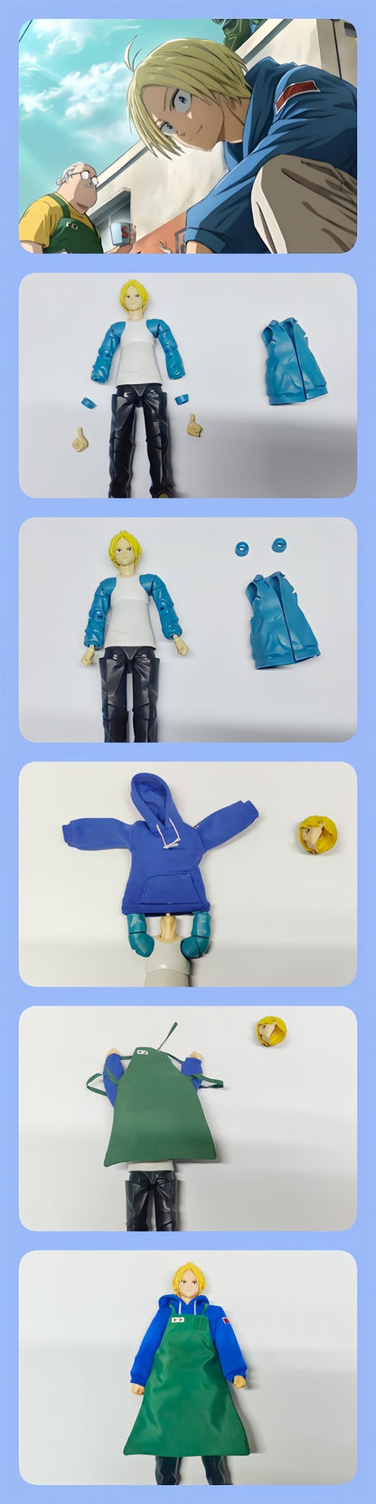 Custom 1/12 Clothing Accessories Clothes for S.H.Figuarts Shin Asakura