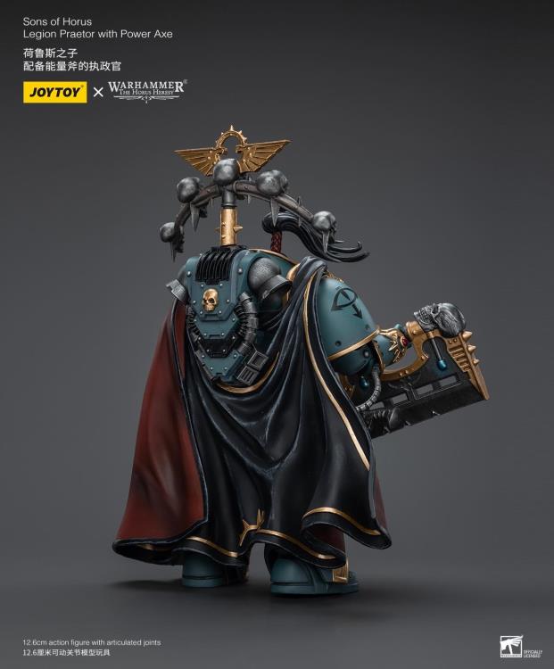 Warhammer 40k Sons of Horus Legion Praetor with Power Axe 1/18 Scale Action Figure (In Stock)