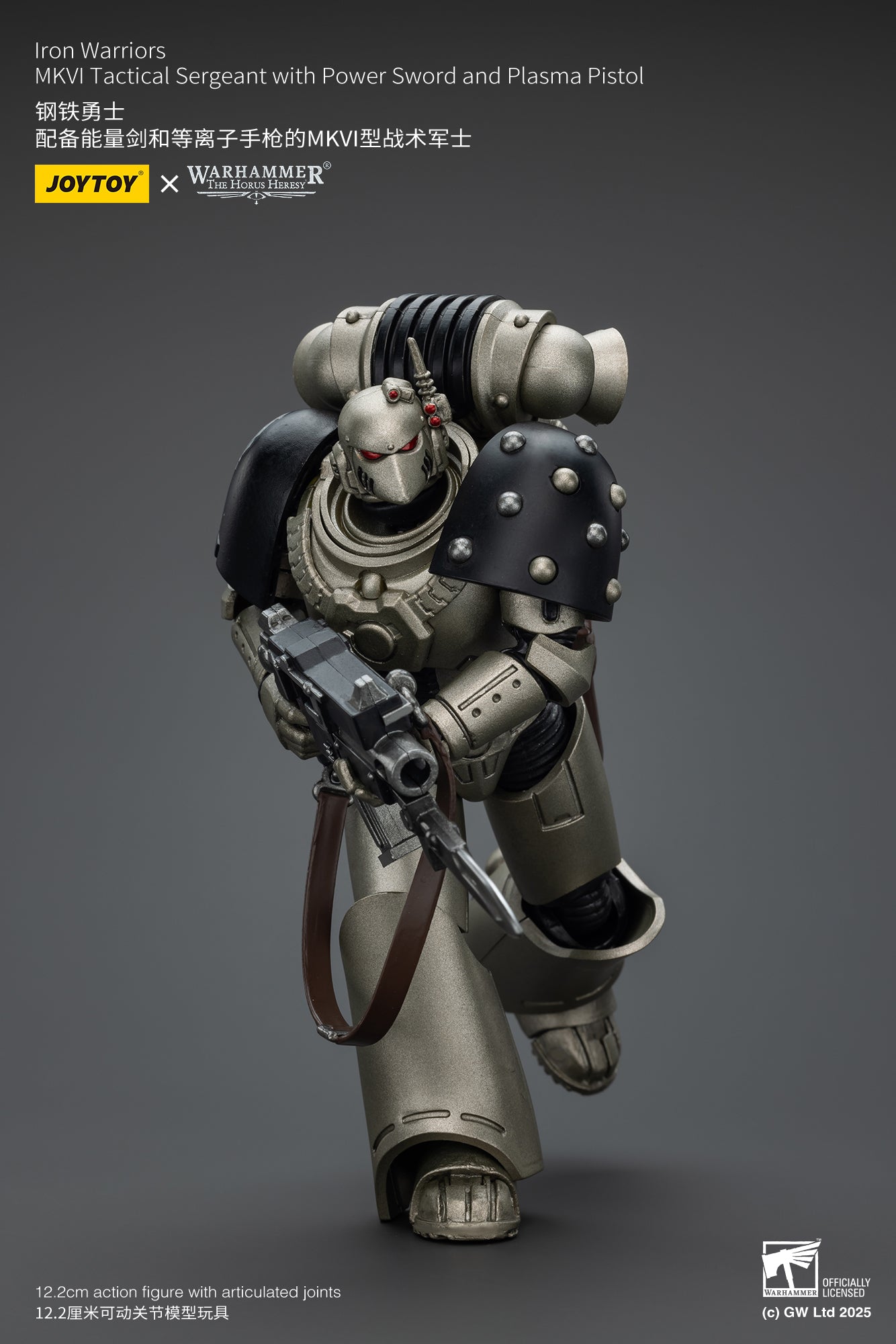 (Pre-Order) Warhammer The Horus Heresy Iron Warriors MKVI Tactical Sergeant with Power Sword and Plasma Pistol