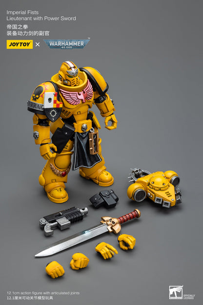 Warhammer 40K Imperial Fists Lieutenant with Power Sword (In Stock)