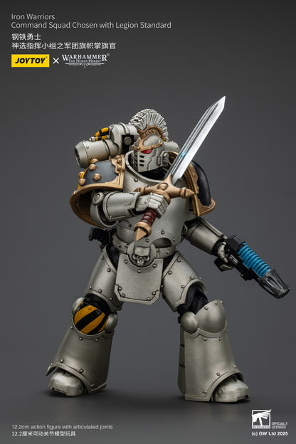 (Pre-Order) Warhammer The Horus Heresy Iron Warriors Command Squad Chosen with Legion Standard