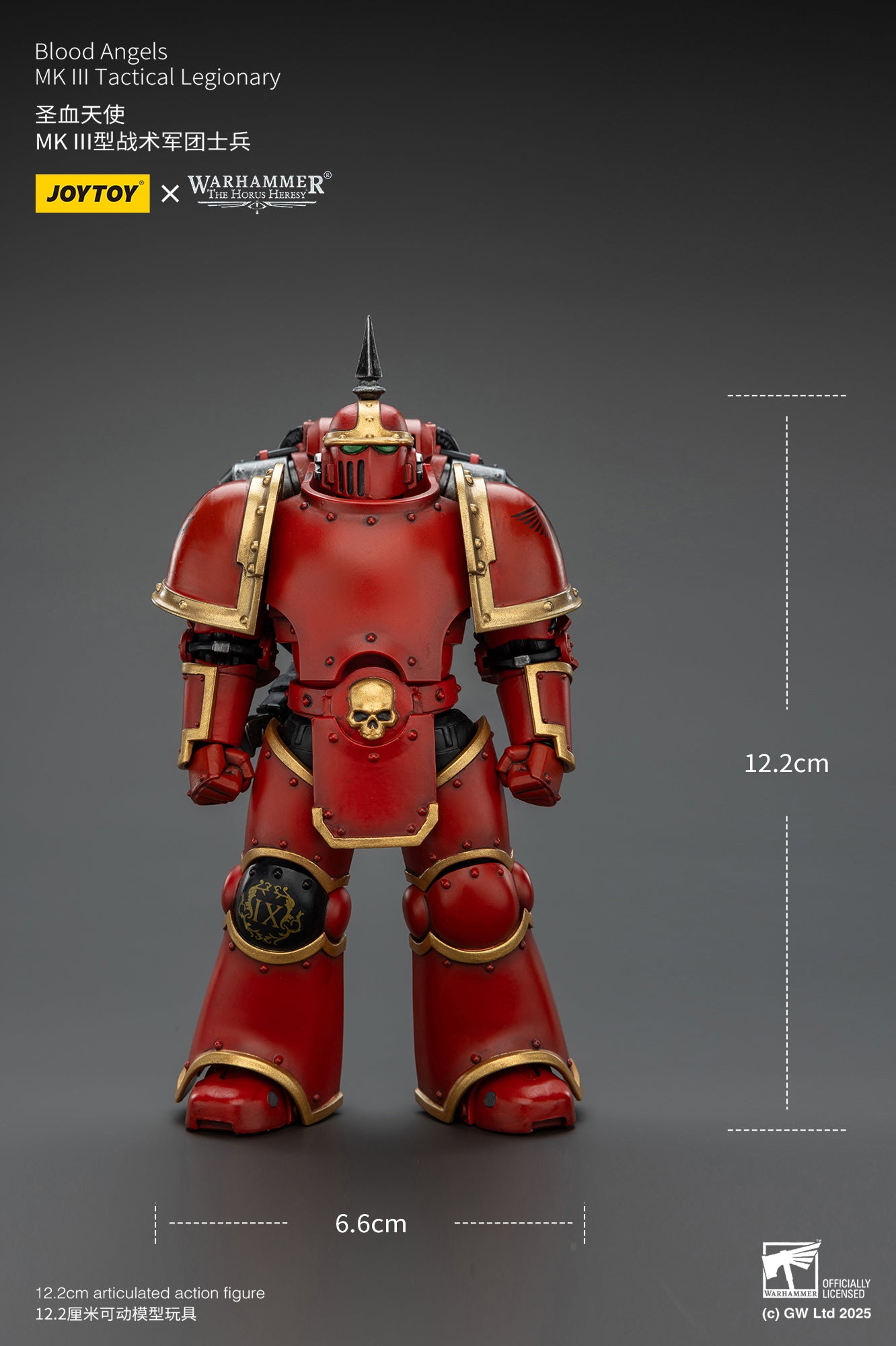 (Pre-Order) JOY TOY Warhammer The Horus Heresy Blood Angels MK lll Tactical Legionary