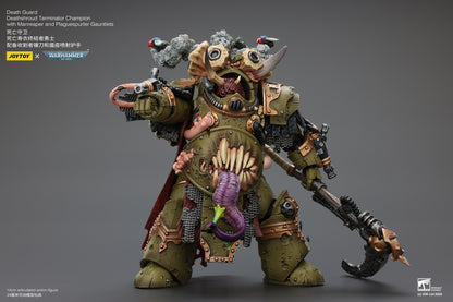 (Pre-Order) JOY TOY Warhammer 40K Death Guard Deathshroud Terminator Champion with Manreaper and Plaguespurter Gauntlets
