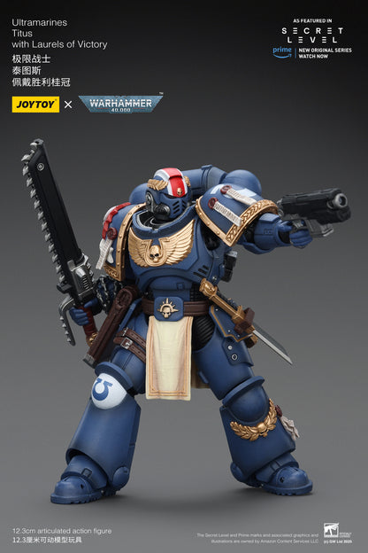 (Pre-Order) JOY TOY Warhammer 40k Ultramarines Titus with Laurels of Victory