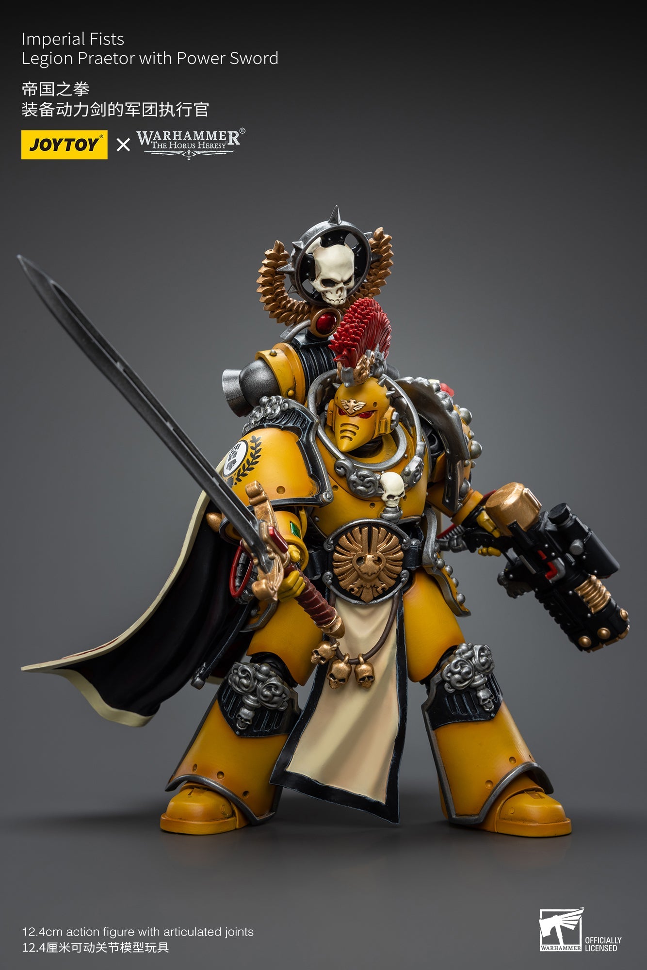 Warhammer 40K Imperial Fists Legion Praetor with Power Sword (In Stock)