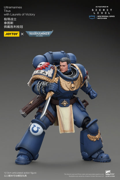 (Pre-Order) JOY TOY Warhammer 40k Ultramarines Titus with Laurels of Victory