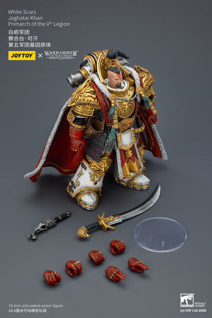 JOY TOY Warhammer 40k White Scars Jaghatai Khan Primarch of the Vth Legion