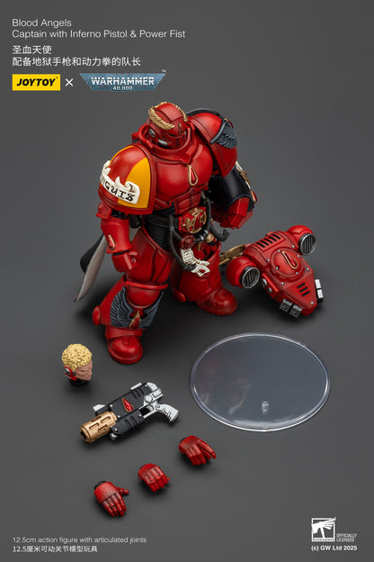 (Pre-Order) Warhammer 40k Blood Angels Captain with Inferno Pistol & Power Fist