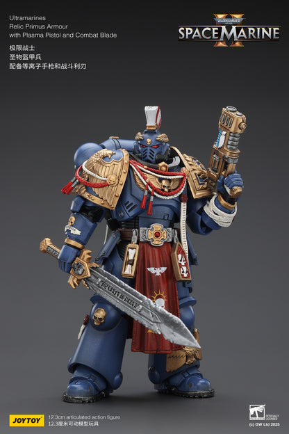 (Pre-Order) JOY TOY Warhammer 40k Ultramarines Relic Primus Armour with Plasma Pistol and Combat Blade