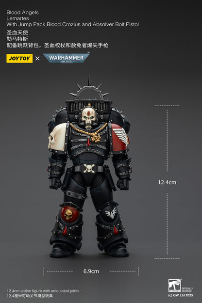 (Pre-Order) Warhammer 40k Blood Angels Lemartes With Jump Pack,Blood Crozius and Absolver Bolt Pistol