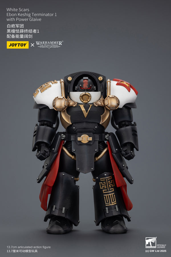 JOY TOY Warhammer The Horus Heresy White Scars Ebon Keshig Terminator 1 with Power Glaive