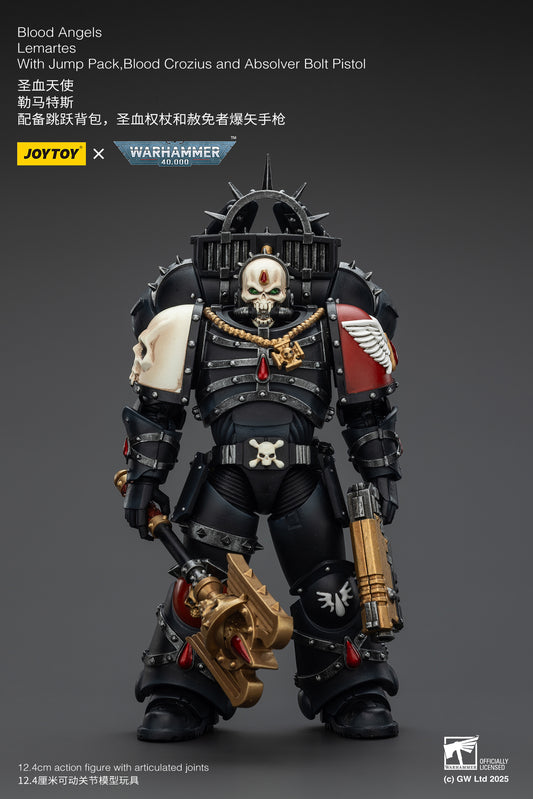(Pre-Order) Warhammer 40k Blood Angels Lemartes With Jump Pack,Blood Crozius and Absolver Bolt Pistol