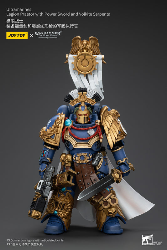 Warhammer The Horus Heresy Ultramarines Legion Praetor with Power Sword and Volkite Serpenta