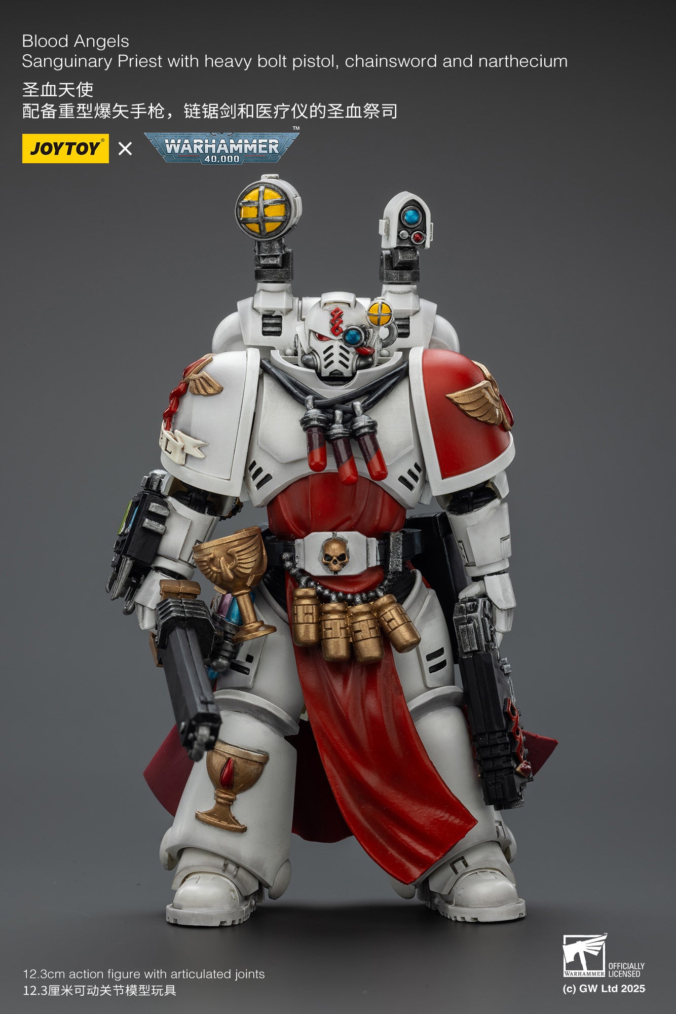 (Pre-Order) Warhammer 40k Blood Angels Sanguinary Priest with Heavy bolt pistol, chainsword and narthecium