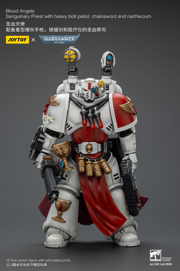 Warhammer 40k Blood Angels Sanguinary Priest with Heavy bolt pistol, chainsword and narthecium