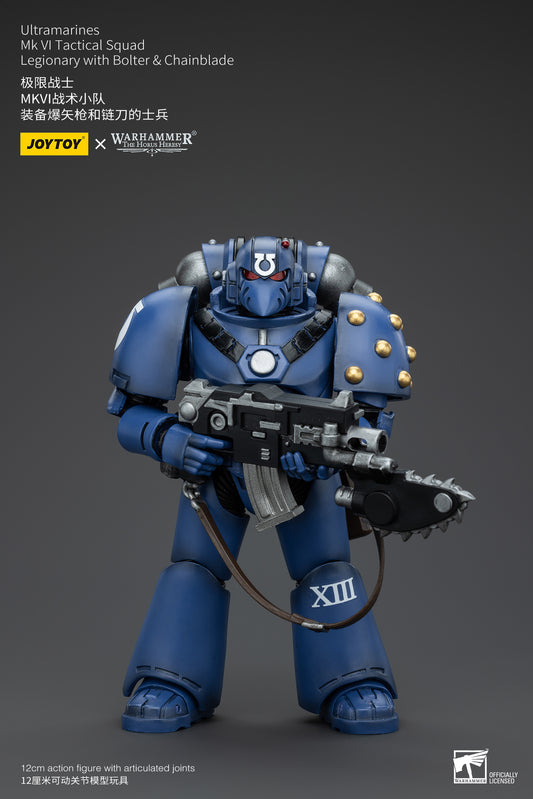 Warhammer The Horus Heresy Ultramarines MK VI Tactical Squad Legionary with Bolter& Chainblade (In Stock)
