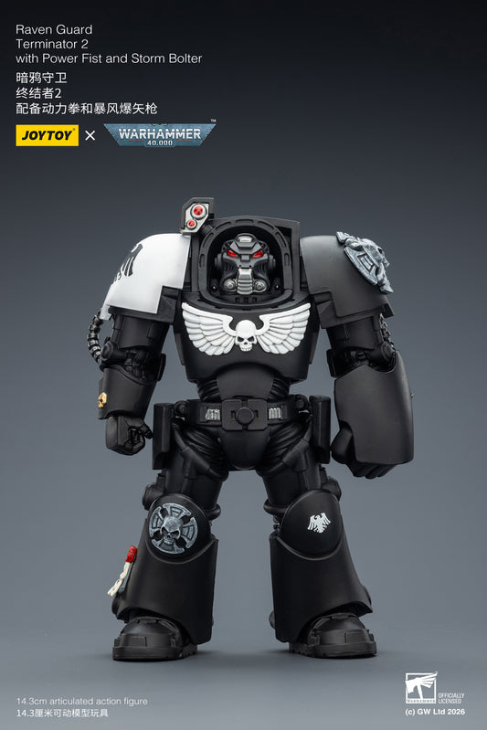(Pre-Order) Warhammer 40k Raven Guard Terminator 2 with Power Fist and Storm Bolter