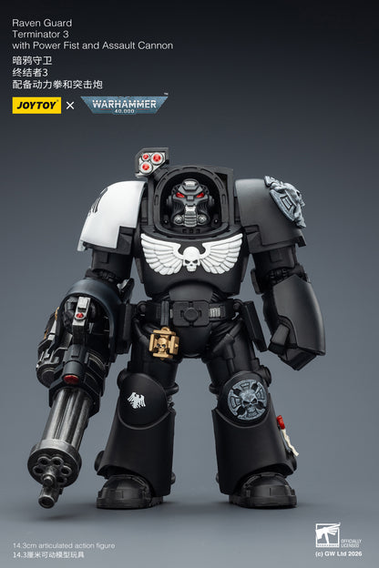 (Pre-Order) Warhammer 40k Raven Guard Terminator 3 with Power Fist and Assault Cannon