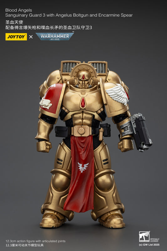 (Pre-Order) Warhammer 40k Blood Angels Sanguinary Guard 3 with Angelus Boltgun and Encarmine Spear