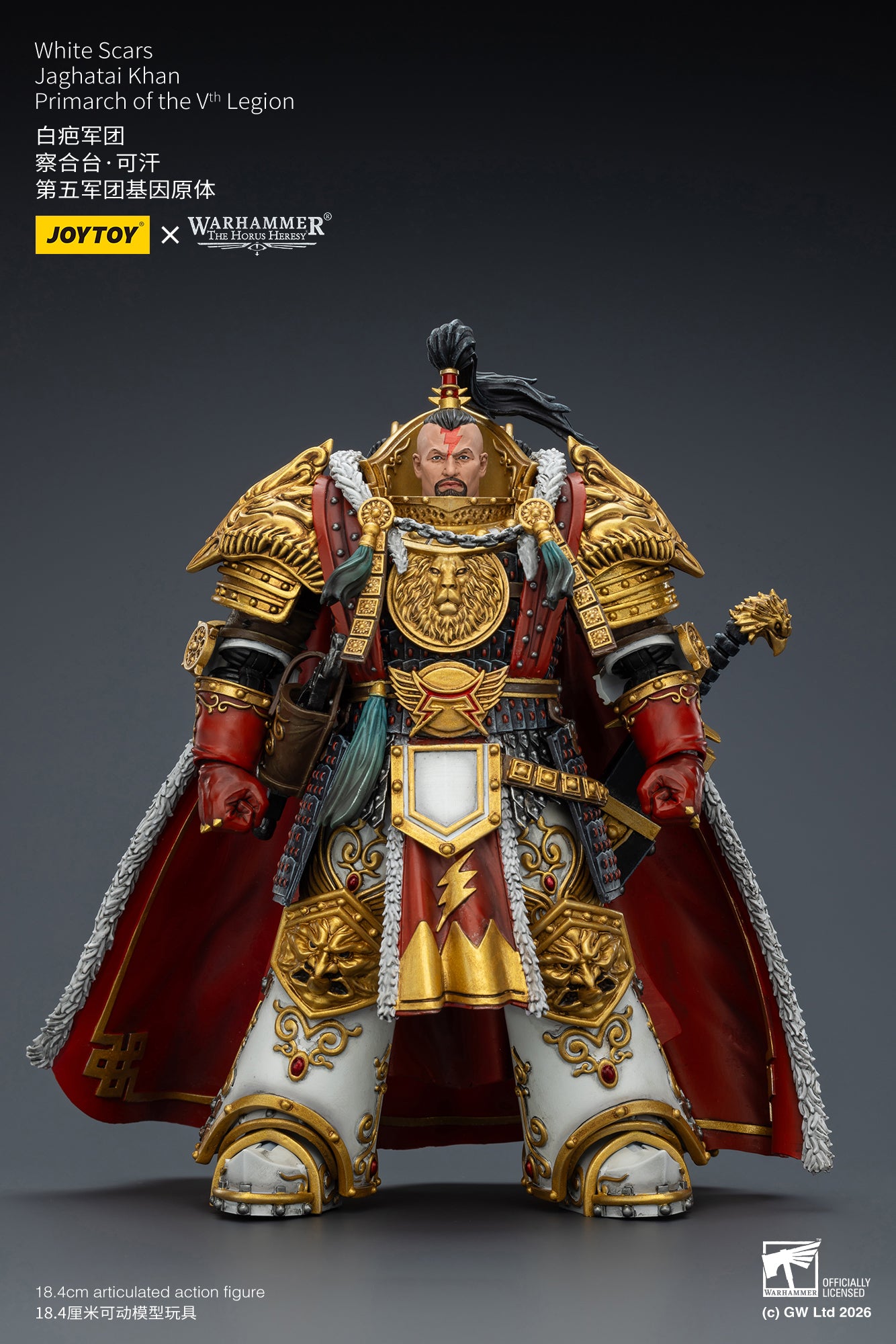 JOY TOY Warhammer 40k White Scars Jaghatai Khan Primarch of the Vth Legion