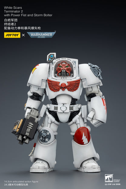 (Pre-Order) Warhammer 40k White Scars Terminator 2 with Power Fist and Storm Bolter