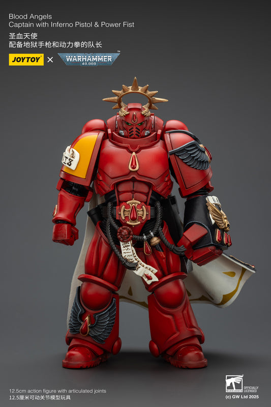 (Pre-Order) Warhammer 40k Blood Angels Captain with Inferno Pistol & Power Fist
