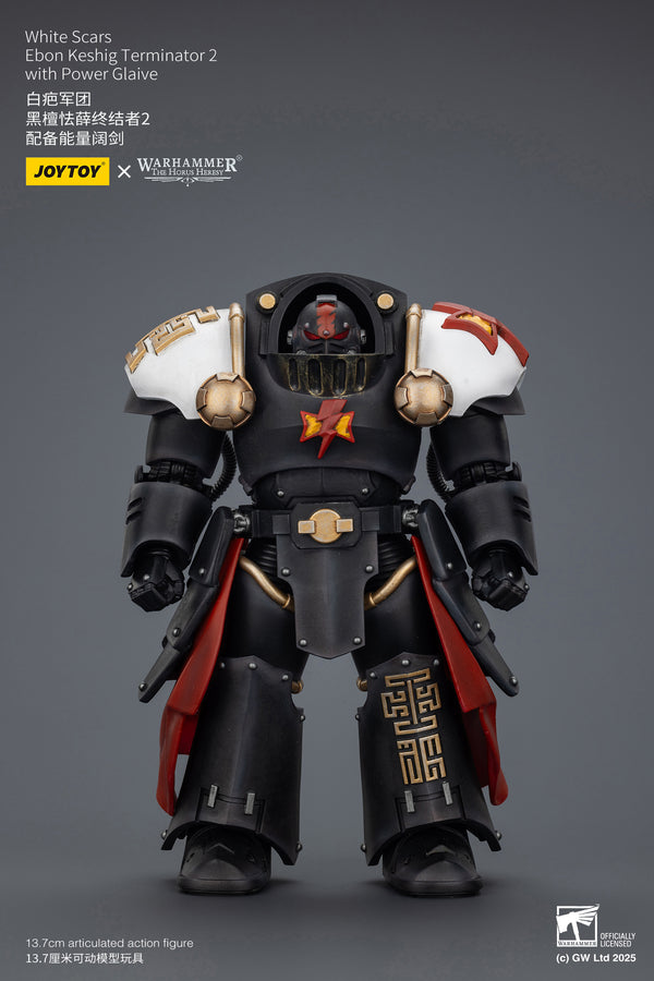 JOY TOY Warhammer The Horus Heresy White Scars Ebon Keshig Terminator 2 with Power Glaive