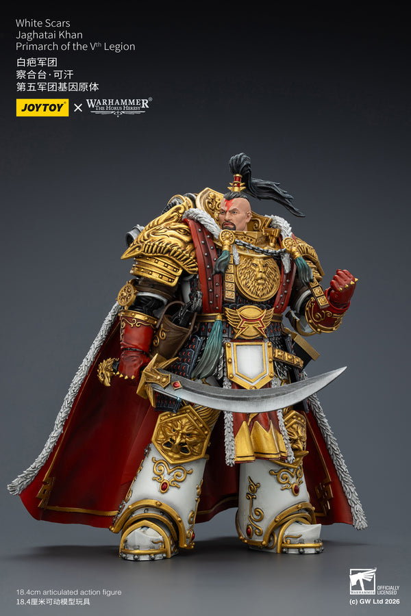 JOY TOY Warhammer 40k White Scars Jaghatai Khan Primarch of the Vth Legion