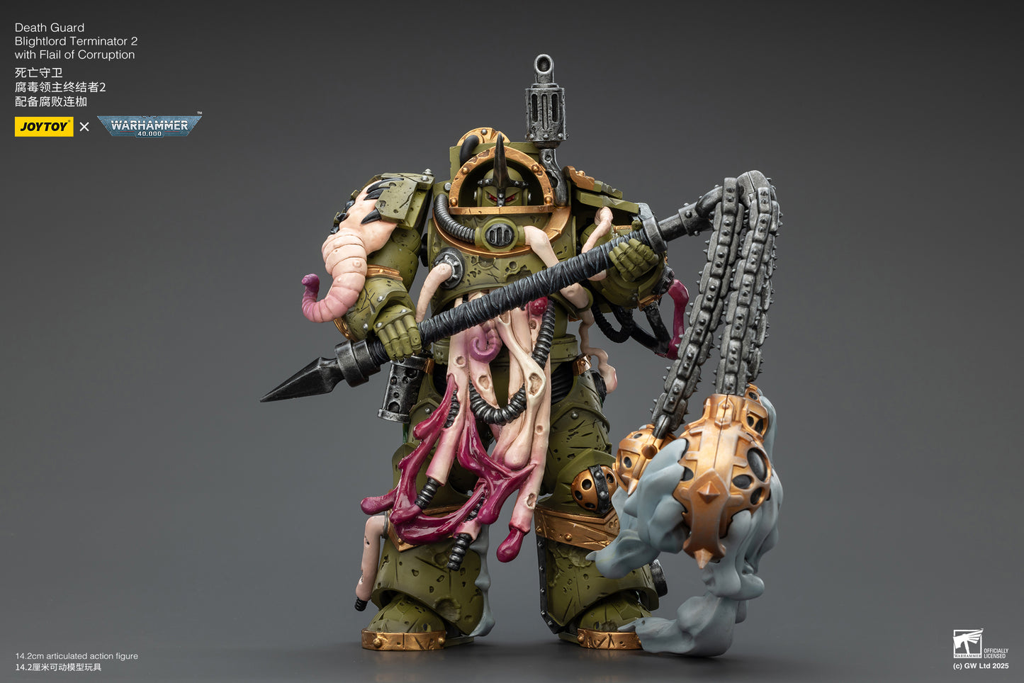(Pre-Order) JOY TOY Warhammer 40k Death Guard Blightlord Terminator 2 with Flail of Corruption