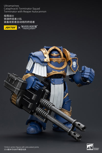 (Pre-Order) Warhammer The Horus Heresy Space Ultramarines Cataphractii Terminator Squad Terminator with Reaper Autocannon