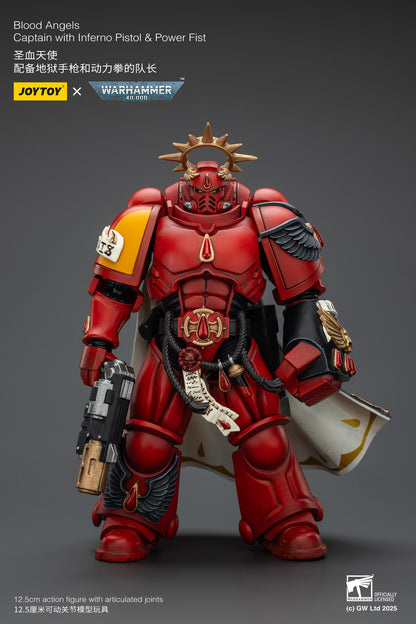 (Pre-Order) Warhammer 40k Blood Angels Captain with Inferno Pistol & Power Fist