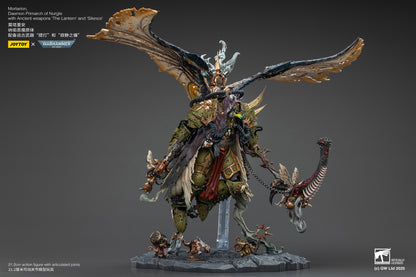 (Pre-Order) JOY TOY Warhammer 40K Mortarion Daemon Primarch of Nurgle with Ancient weapons The Lantern and Silence