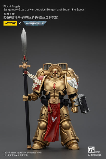 (Pre-Order) Warhammer 40k Blood Angels Sanguinary Guard 2 with Angelus Boltgun and Encarmine Spear