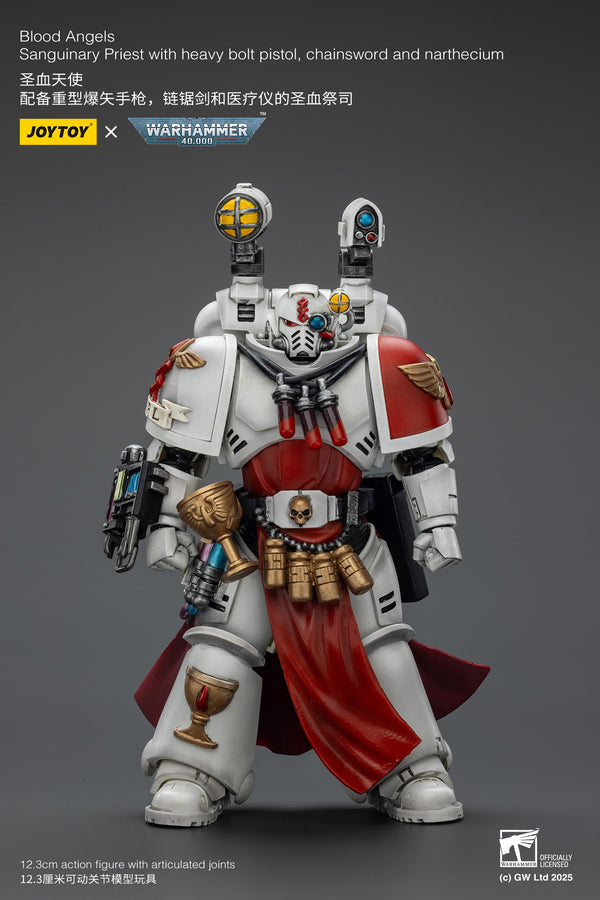 Warhammer 40k Blood Angels Sanguinary Priest with Heavy bolt pistol, chainsword and narthecium