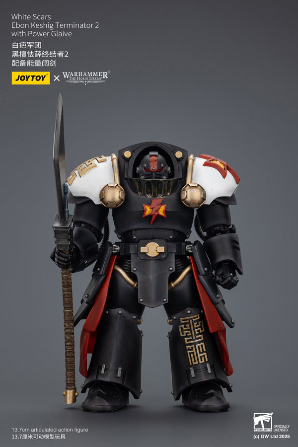 JOY TOY Warhammer The Horus Heresy White Scars Ebon Keshig Terminator 2 with Power Glaive