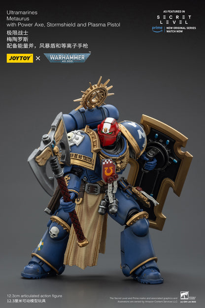 (Pre-Order) JOY TOY Warhammer 40k Ultramarines Metaurus with Power Axe, Stormshield and Plasma Pistol