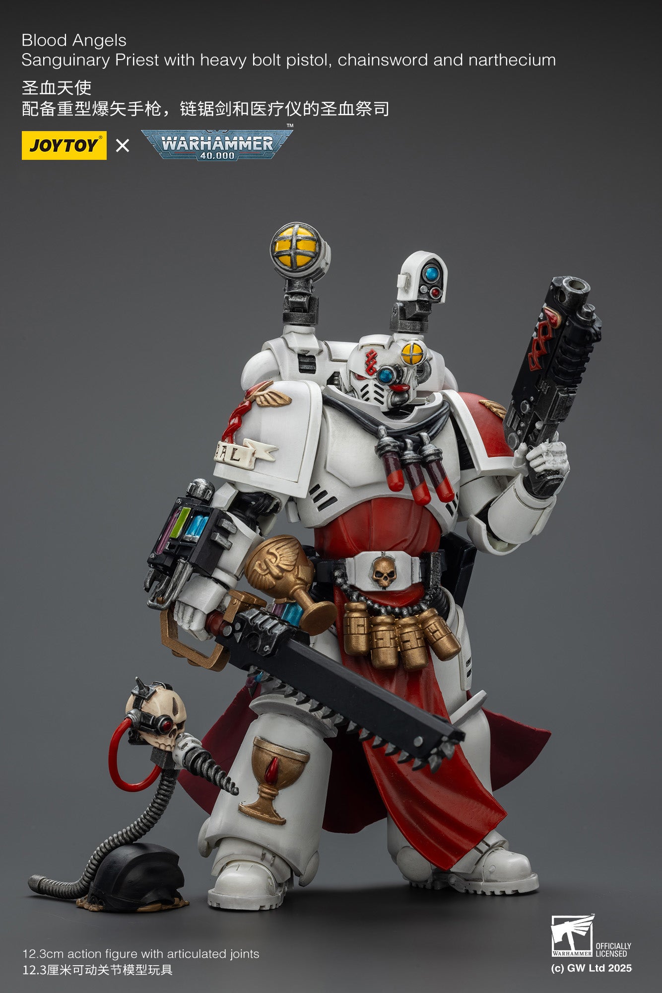 (Pre-Order) Warhammer 40k Blood Angels Sanguinary Priest with Heavy bolt pistol, chainsword and narthecium