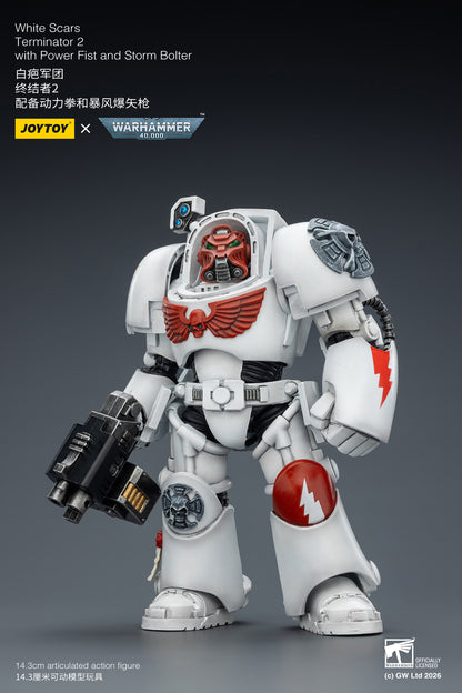 (Pre-Order) Warhammer 40k White Scars Terminator 2 with Power Fist and Storm Bolter