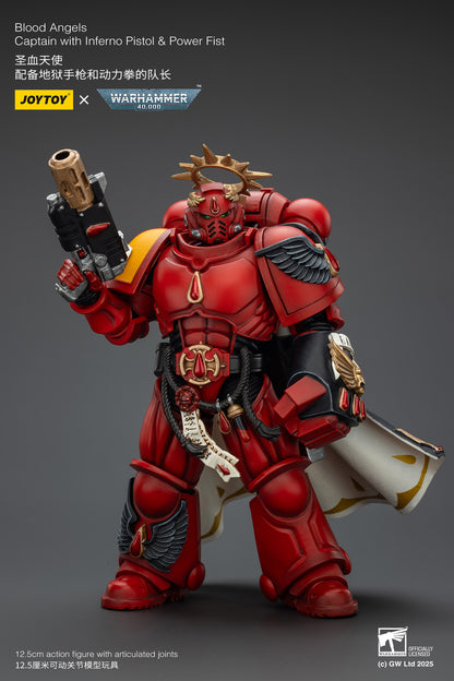 (Pre-Order) Warhammer 40k Blood Angels Captain with Inferno Pistol & Power Fist