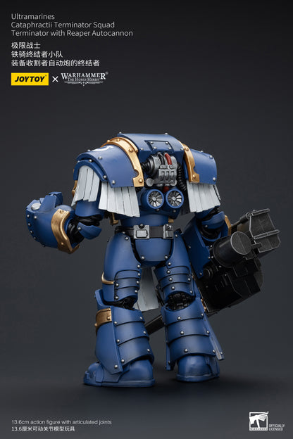 (Pre-Order) Warhammer The Horus Heresy Space Ultramarines Cataphractii Terminator Squad Terminator with Reaper Autocannon