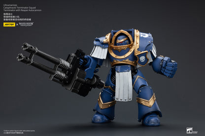 (Pre-Order) Warhammer The Horus Heresy Space Ultramarines Cataphractii Terminator Squad Terminator with Reaper Autocannon