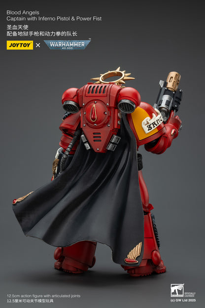 (Pre-Order) Warhammer 40k Blood Angels Captain with Inferno Pistol & Power Fist