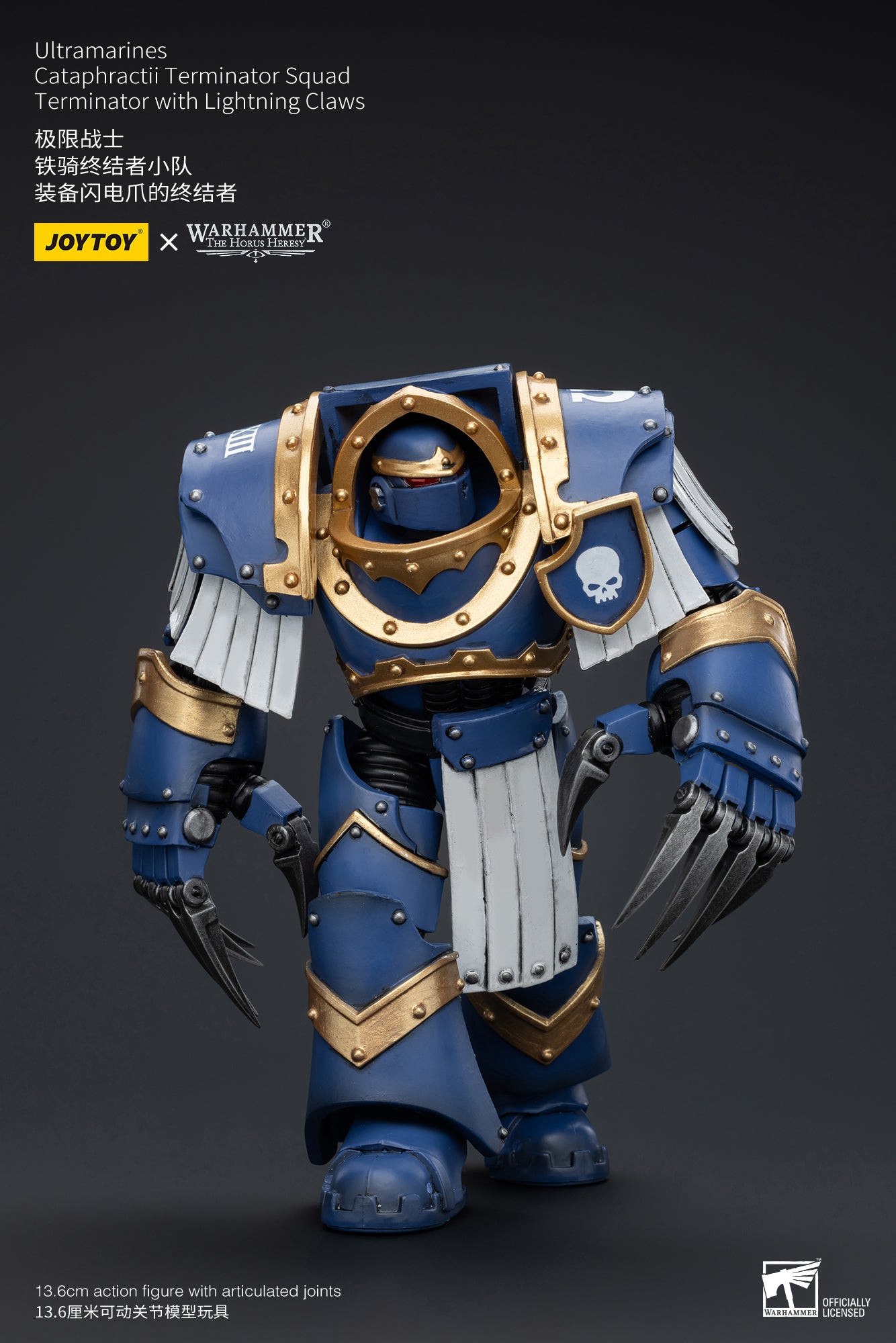 (Pre-Order) Warhammer The Horus Heresy Space Ultramarines Cataphractii Terminator Squad Terminator with Lightning Claws