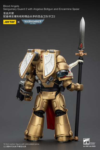 (Pre-Order) Warhammer 40k Blood Angels Sanguinary Guard 2 with Angelus Boltgun and Encarmine Spear