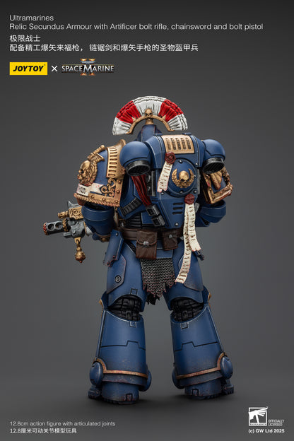 (Pre-Order) Warhammer 40k Ultramarines Relic Secundus Armour with Artificer bolt rifle, chainsword and bolt pistol