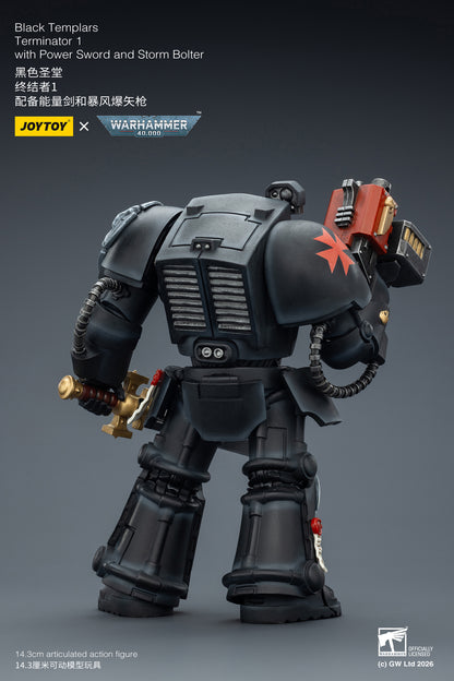 (Pre-Order) Warhammer 40k Black Templars Terminator 1 with Power Sword and Storm Bolter