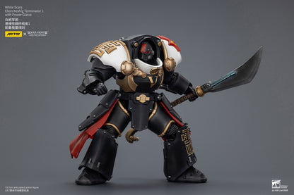 (Pre-Order) JOY TOY Warhammer The Horus Heresy White Scars Ebon Keshig Terminator 1 with Power Glaive