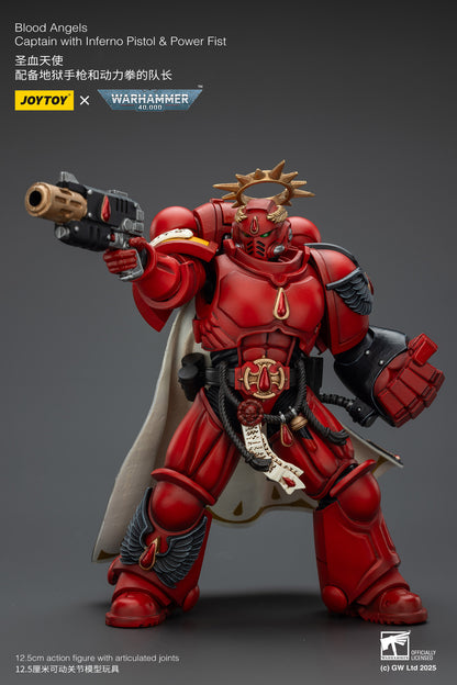 (Pre-Order) Warhammer 40k Blood Angels Captain with Inferno Pistol & Power Fist